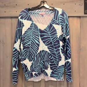 Lilly Pulitzer Cotton Palm Leaf Sweater